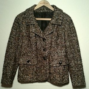 1960's Elgee London Vintage Tweed  Wool Jacket